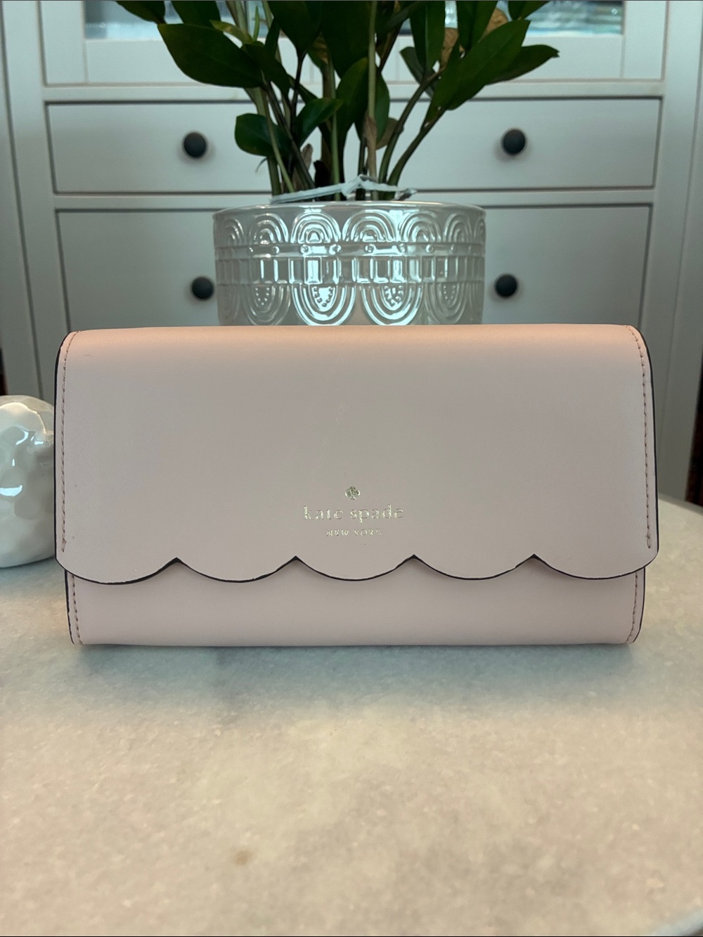 ♠️Kate spade Gemma Wallet on a Chain Rose Smoke